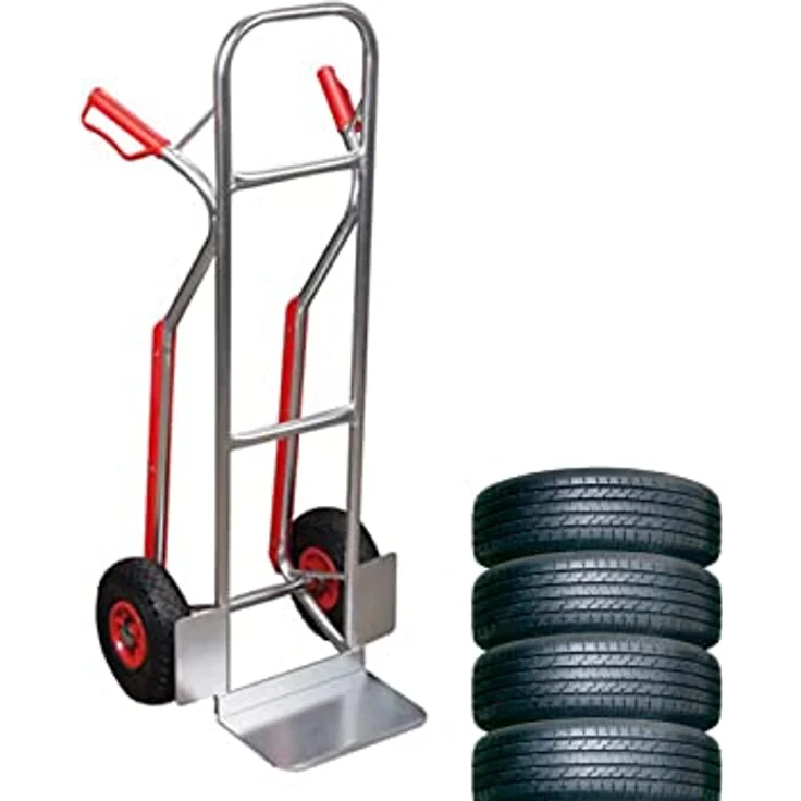 PEREL - OHT10 Robuste Aluminiumrahmen Sackkarre, Belastung 200 kg 175935 - Preisvergleich – Bild 2
