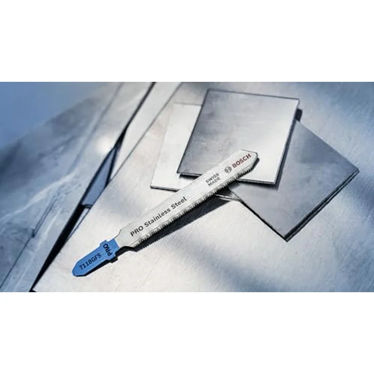 Bosch Professional 5 Stück Stichsägeblatt T 118 GFS Basic for Stainless Steel (Edelstahl, Zubehör Stichsäge) – Bild 5