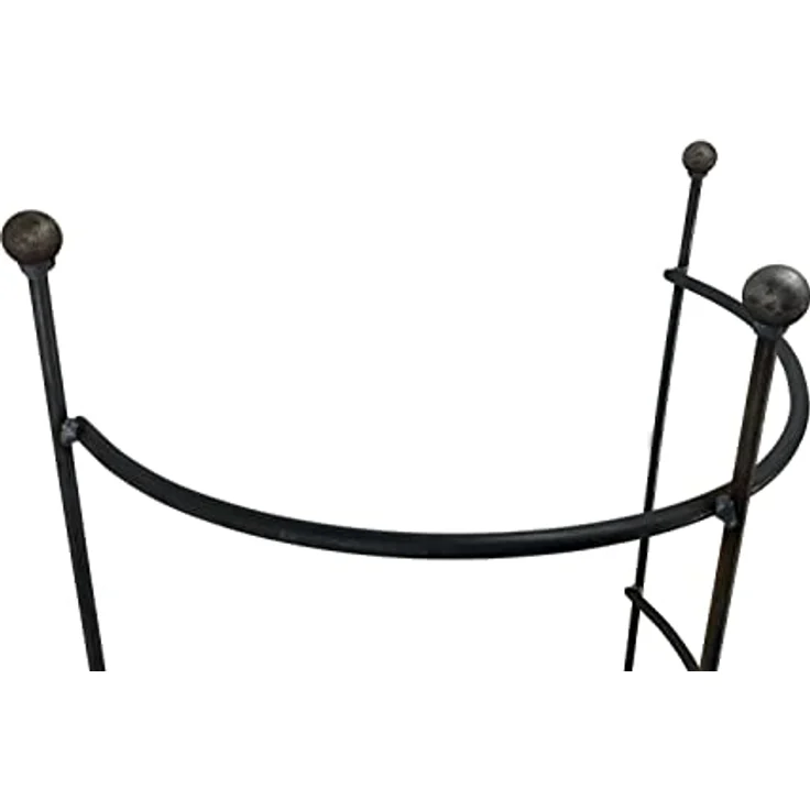 Hirsch Terracotta Staudenhalter Hugo halbrund stabil Kugel Höhe 116 cm, Breite 45 cm Vollmaterial Rankhilfe Pflanzstütze Rankgitter – Bild 2
