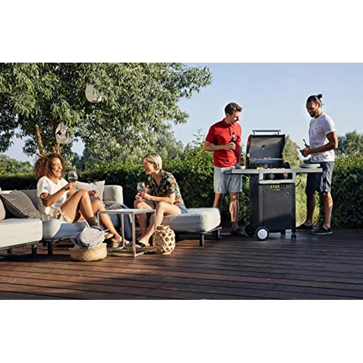 Enders Gasgrill BOSTON BLACK 2 TURBO, 2-Brenner aus Edelstahl, TURBO ZONE & HEAT RANGE Brenner-Technologien von Enders, kleier Grill, Grillwagen, Außenküche 88616 – Bild 2