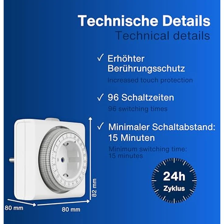REV Ritter Zeitschaltuhr kompakt mechanisch weiß – Bild 6