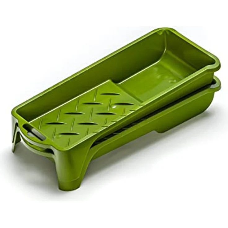 Colorus - Lackier Set: 20 x Schaumstoff-Lackrolle 5 cm superfein gerade | 2 x Lackierwanne | 1 x Farbroller-Steckbügel | Lackierwalze – Bild 5