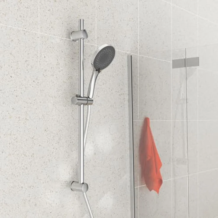 Eisl Stangenbrause-Set GRANDE VITA, 3 Strahlarten, höhenverstellbar, Antikalk, wassersparend, 90 cm – Bild 8