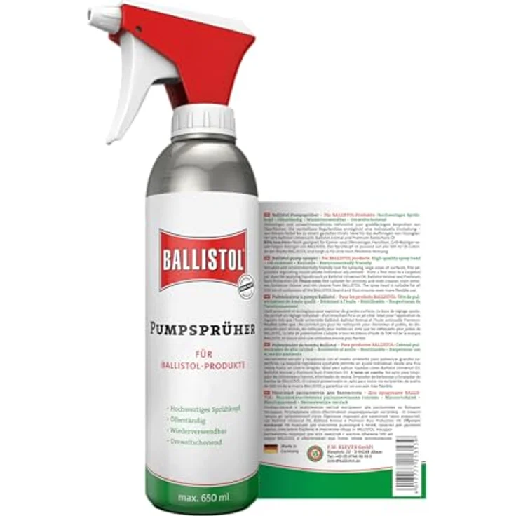 Pumpzerstäuber Fassungsvermögen 0,65l Beh.a.Alu BALLISTOL – Bild 3