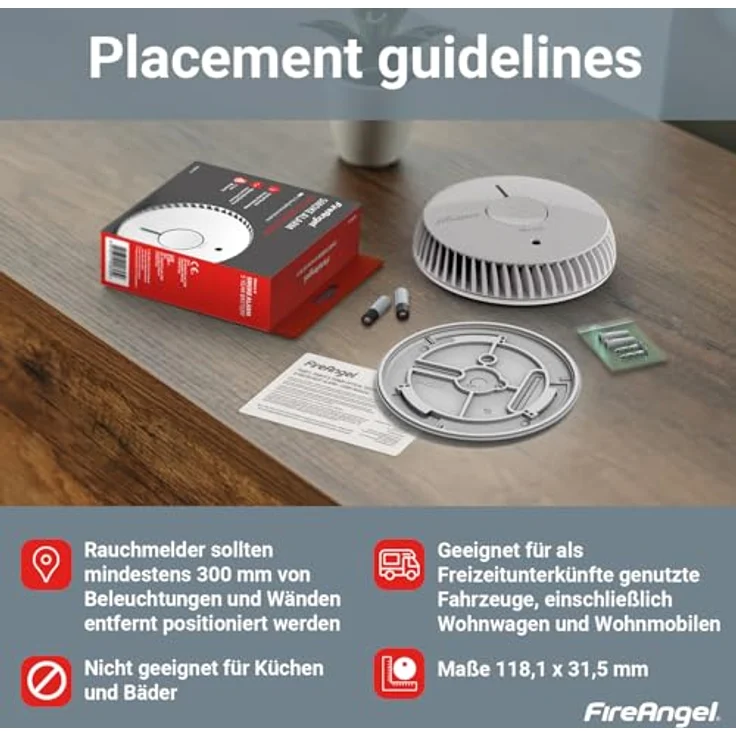 FireAngel FA-6115-INT Rauchwarnmelder batteriebetrieben – Bild 6