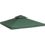 Outsunny Pavillon-Ersatzdach Ersatzdach für Metallpavillon in schönem Grün, wasserabweisend und strapazierfähig