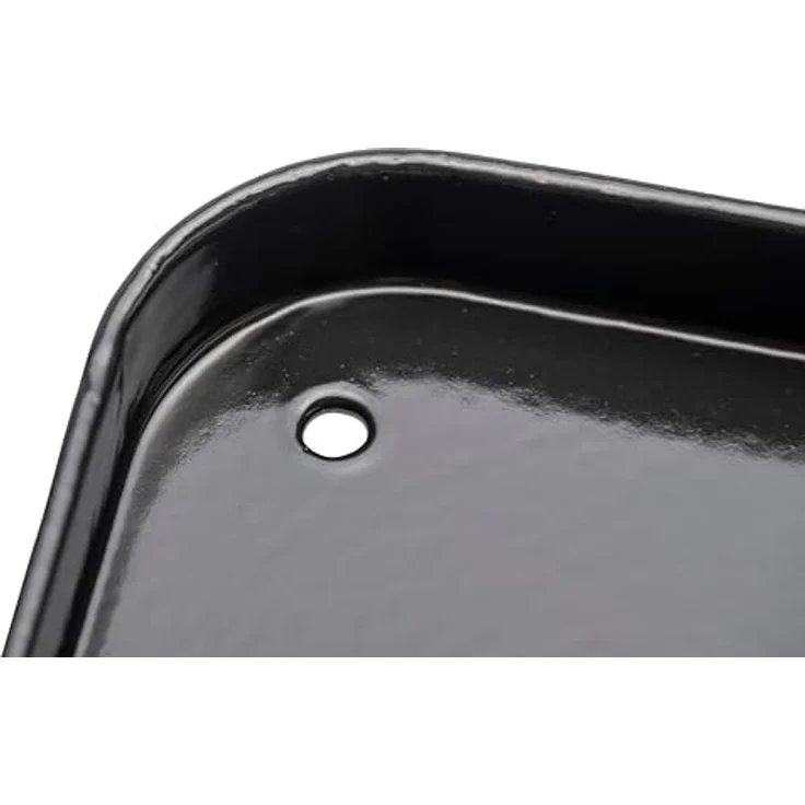 Char-Broil Grillplatte Universalgrillplatte Plus 34 x 41,2 x 2,8 cm, Leichter Einbau, Hochgezogene Ränder, Fettabflusslöcher - emaillierter Stahl – Bild 3