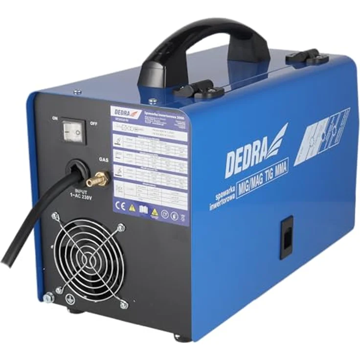 DEDRA Inverter-Schweißmaschine 200A IGBT MIG/MAG, WIG, MMA, HOT START, ANTI STICK, ARC FORCE, LCD-Display, kompakt und leicht – Bild 3