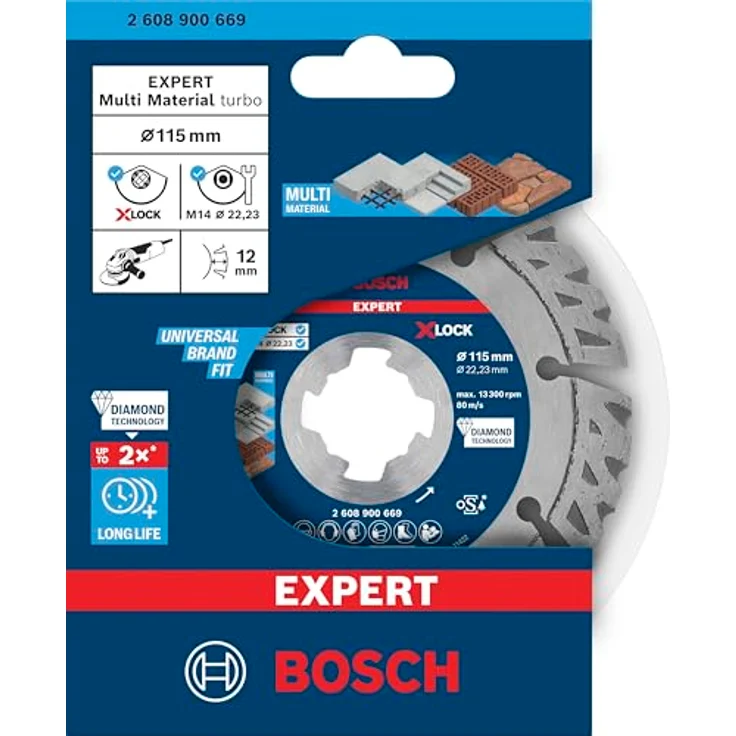 Expert MultiMaterial X-LOCK Diamanttrennscheiben,115 x 22,23 x 2,4 x 12 mm – Bild 3