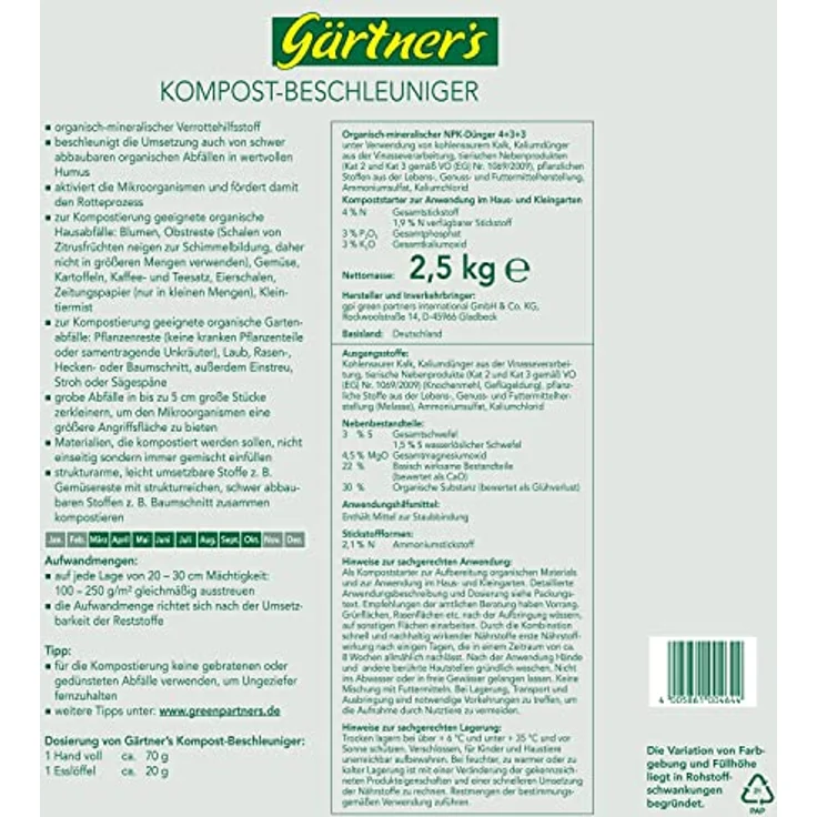 GPI Green Schnellkomposter 2,5 kg – Bild 2