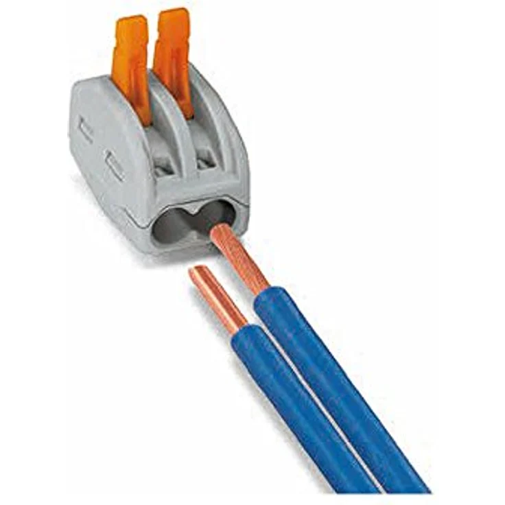 WAGO 222-412-50 Verbindungsklemme flexibel, 0.08-4mm², 2 Pol, 50 St., Grau/Orange – Bild 3