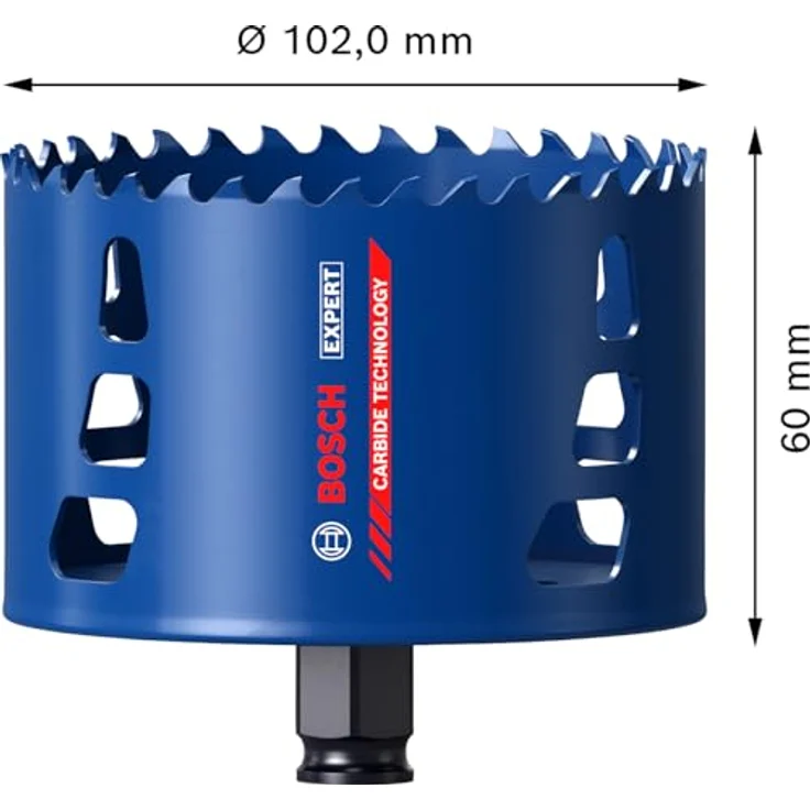 Bosch Expert Lochsäge Tough Material Sägen-Ø 102 mm Schnitttiefe 60 mm Power Change Plus – Bild 3