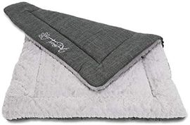 TrendPet Heaven 4cm gefütterte Wendedecke, Liegedecke für Hunde und Katzen, Grau (50x35cm)