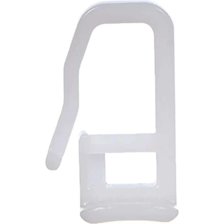 GARDINIA Faltengleiter für Vorhangschiene, Kunststoff, Weiß, 30 Stück – Bild 4