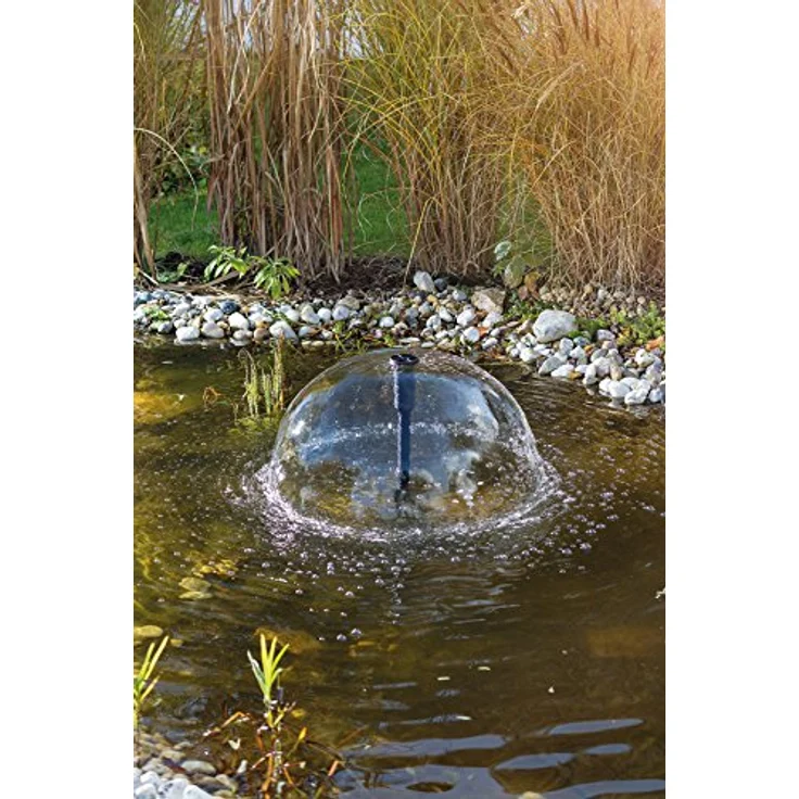 Esotec Teichpumpe Wasserspiel Solar-Springbrunnen Kit 150/5000 PRO | Komplett-SET Sprinklerpumpe 3x Solarmodul Solarbrunnen für Gartenteich Springbrunnenpumpe | Direktbetrieb 2,6m 5000l/h, IP68, schwarz 101919 – Bild 4