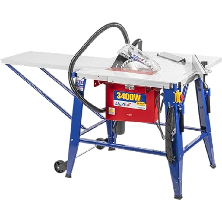Dedra DED7729, Tischkreissäge mit 3400 W Motor, 315 mm Sägeblatt und max. Schnitttiefe 82 mm bei 90° – Bild 2