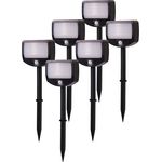 Northpoint LED Batterie Strahler Fluter Sicherheitsleuchte 3er Set mit Funk-Aktivierung Bewegungsmelder Dämmerungssensor (Outdoor 6er Set)