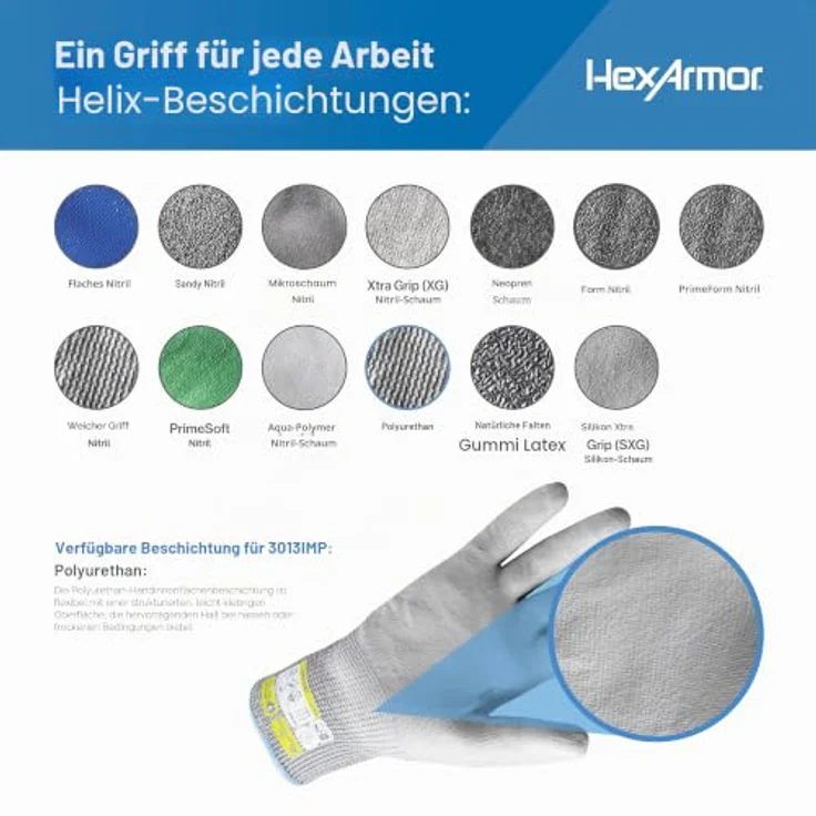 Uvex 6072510 60725 HPPE, Nylon Schnittschutzhandschuh, Schnittschutzlevel F, Hi-Vis Optik, 1 Paar – Bild 6