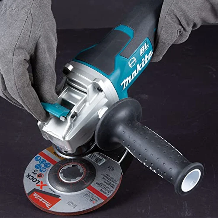 Makita DGA519Z Winkelschleifer 18 V ohne Akku, ohne Ladegerät, Petrol 125 mm Akku – Bild 4