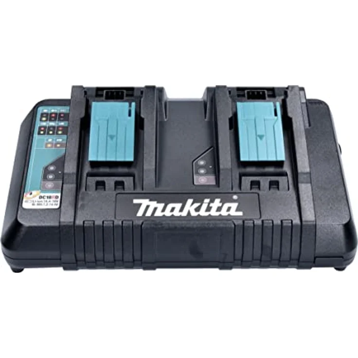 Makita Power Source Kit Li 18V mit 2x BL1850B Akku 5,0Ah + DC18RD Doppelladegerät ( 199482-2 ) – Bild 3