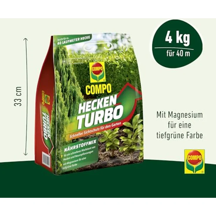 Compo Spezialdünger Heckenturbo, 4 kg – Bild 3
