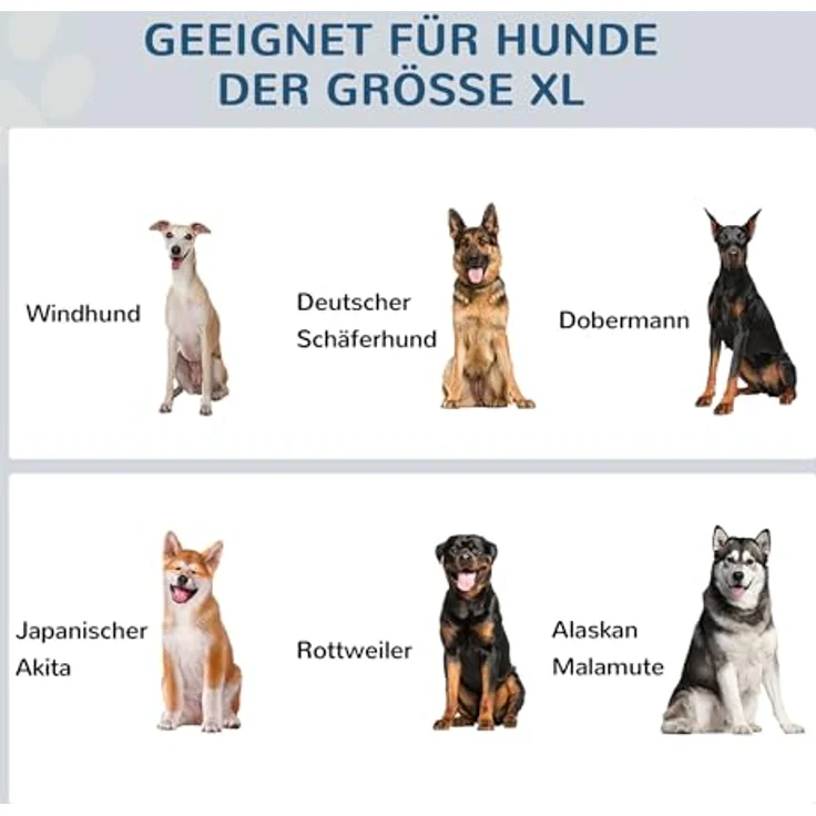 PawHut Hunde Fressnapf mit Staumraum 2 Näpfen Futterstation Edelstahlnapf Katzenapf Edelstahl Grau 60 x 30 x 41 cm, erhöhtes Design und versteckte Aufbewahrung – Bild 3