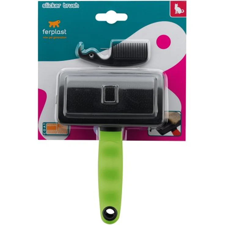 Ferplast 85804899 Softbürste Gro 5804, für Katzen, Maße: 16,5 x 11,4 x 3,3 cm – Bild 2