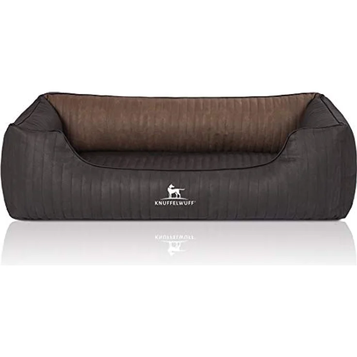 Knuffelwuff Orthopädisches Hundebett Outback XXL 120 x 85cm Schwarz/Braun - Formstabil, Gelenkentlastend, Leicht zu Reinigen - für große, mittelgroße und kleine Hunde – Bild 3