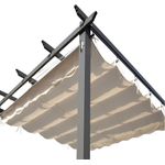 OUTFLEXX Pavillon-Ersatzdach in Creme, PA-beschichtetes Polyester mit UV-Schutz