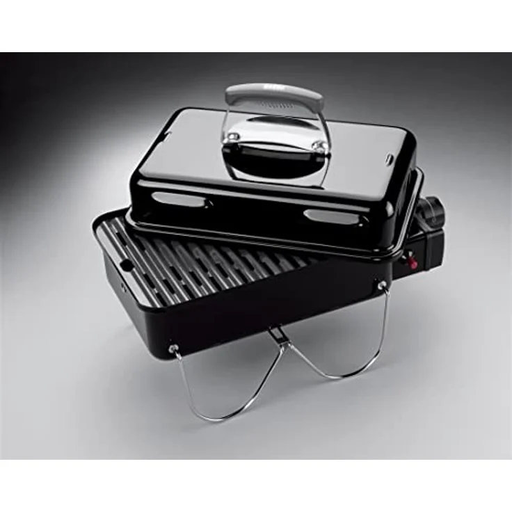 Weber Go-Anywhere, tragbarer Gasgrill mit 2100 W, 1 Zone, porzellanemaillierter Deckel, zuverlässige Zündung – Bild 4