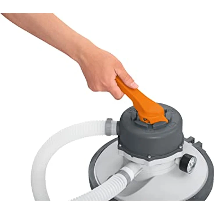 Bestway Flowclear Sandfilteranlage, 3.028 l/h, 85 W, korrosionsbeständig mit 6-Wege-Ventil und integriertem Vorfilter – Bild 11