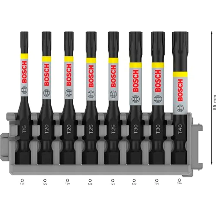 Bosch Professional 8tlg. Schrauber Bit Set Torx (Impact Control, T Bits, Länge 50 mm, Pick and Click) – Bild 4