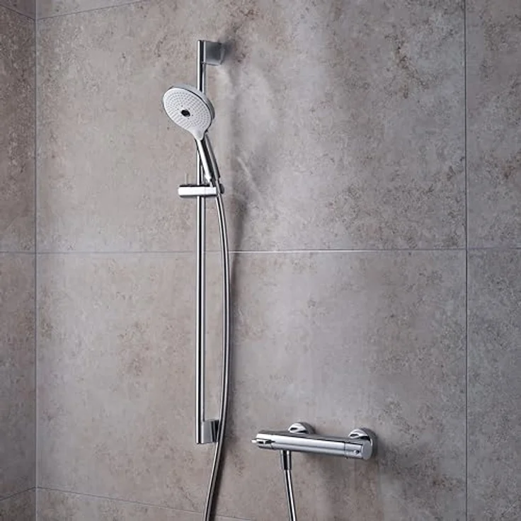 Duravit Duschbrause Brauseset chrom mit 3 Strahlarten und 14 l/min Durchflussrate – Bild 7