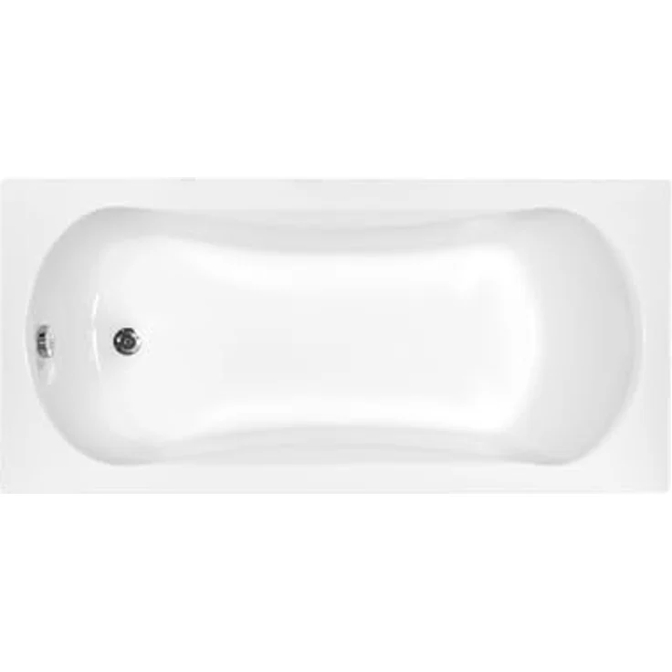 KOLMAN Badewanne ARIA Rechteck 140x70 cm, 126 Liter, Premium Acryl mit Acrylschürze, Ablaufgarnitur und Füßen, reinweiß, Made in EU – Bild 3