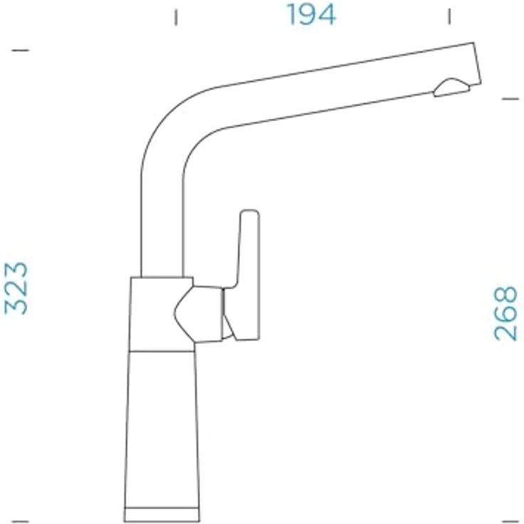 Schock Küchenarmatur SC-540 FA Festauslauf, 360° Schwenkbereich, Quarzkomposit-Oberfläche – Bild 5