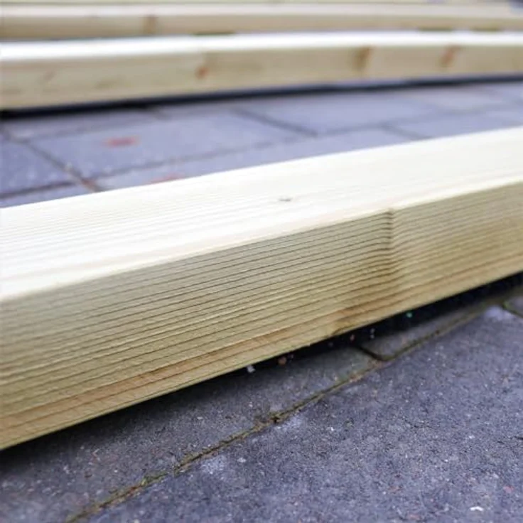PGH Gartenhaus 28 mm Holzfußboden Universal imprägniert 3 m², BxT: 29x300 cm, Nordische Fichte, Montagematerial enthalten – Bild 7