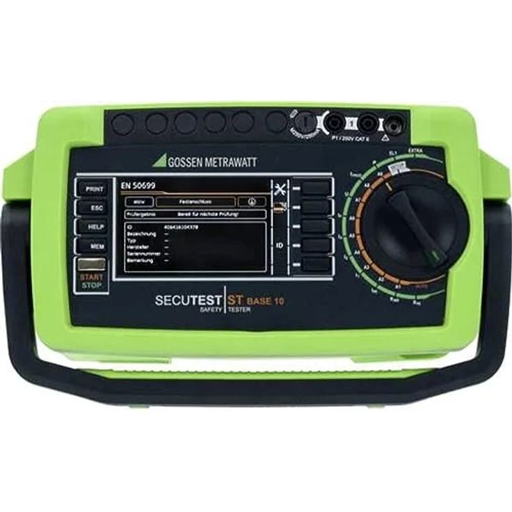 Gossen Metrawatt SECUTEST LEMONGREEN, Gerätetester-Set kalibriert (DAkk) - Spannungsprüfer mit vorkonfigurierten Prüfsequenzen und umfangreichem Datenverwaltungssystem, brillantes TFT-Farbdisplay – Bild 2