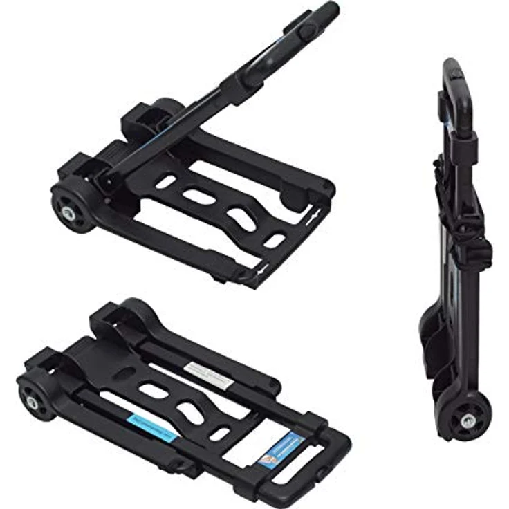 Mini Sackkarre klappbar Koffer - Trolley 25Kg Gepäckkarre Griff höhenverstellbar Transportkarre Getränkekisten - Preisvergleich – Bild 2