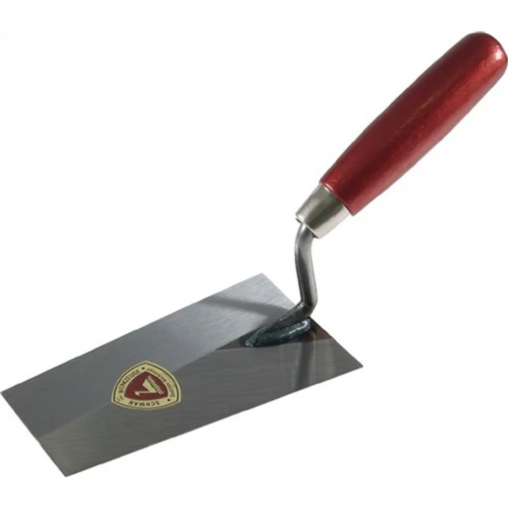 Schwan-Werkzeugfabrik Berner Putzkelle, gehärteter Federbandstahl, 240mm x 85mm, mit Holz-Heft, VE: 5 Stück – Bild 2