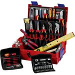 Knipex Werkzeugkoffer Elektro 65tlg, VDE-geprüft, flexibles Handling, ABS-Kunststoff
