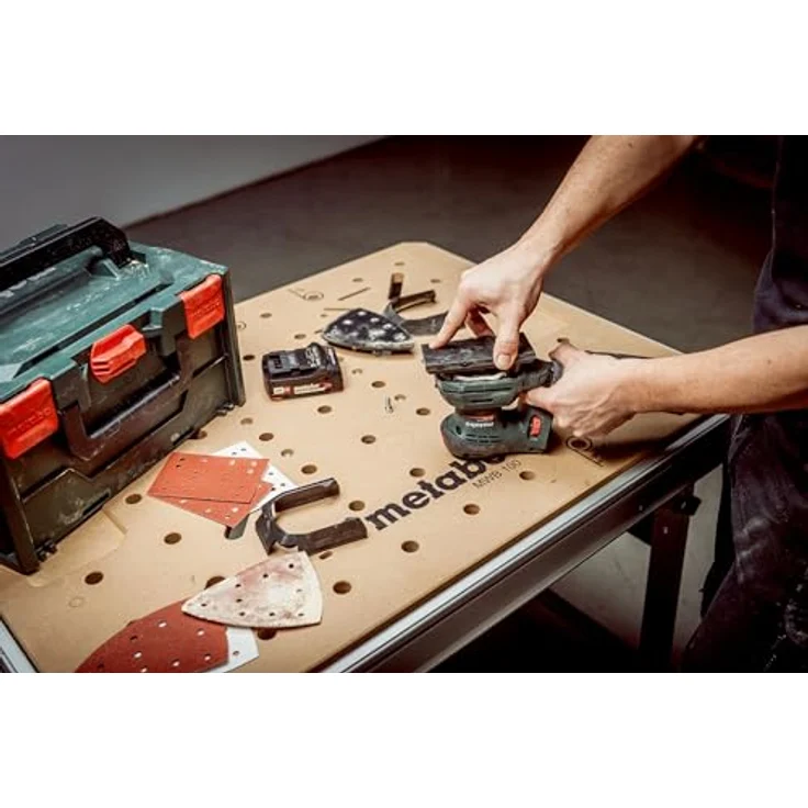 Metabo Akku-Multischleifer SM 18 LTX BL, max. 10000 U/min, 20000 U/min, ohne Akku in metaBOX 215, Handlicher Multischleifer mit Brushless-Motor – Bild 8
