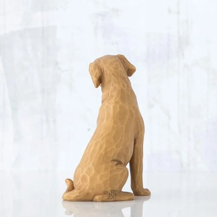 Willow Tree Figur - Love my Dog - Hundefigur sitzend Hellbraun – Bild 4