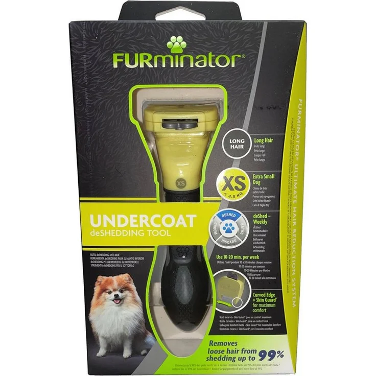 FURminator Fellbürste für langhaarige Schoßhunde, deShedding-Pflege Werkzeug - Preisvergleich – Bild 1