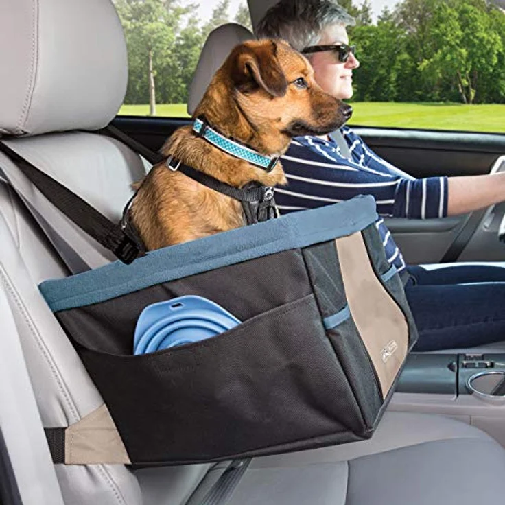 Kurgo Rover Hunde-Autositz, Inklusive Autogurt, Einfache Montage, Für Hunde bis zu 9 kg empfohlen, Schwarz/Blau – Bild 4