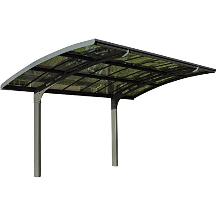 Canopia by Palram Arizona Breeze 5000, Carport Bausatz in Grau, 495 x 289 cm, Polycarbonat, rostfreies Aluminium, hohe Schneelast 75 kg/m² – Bild 1