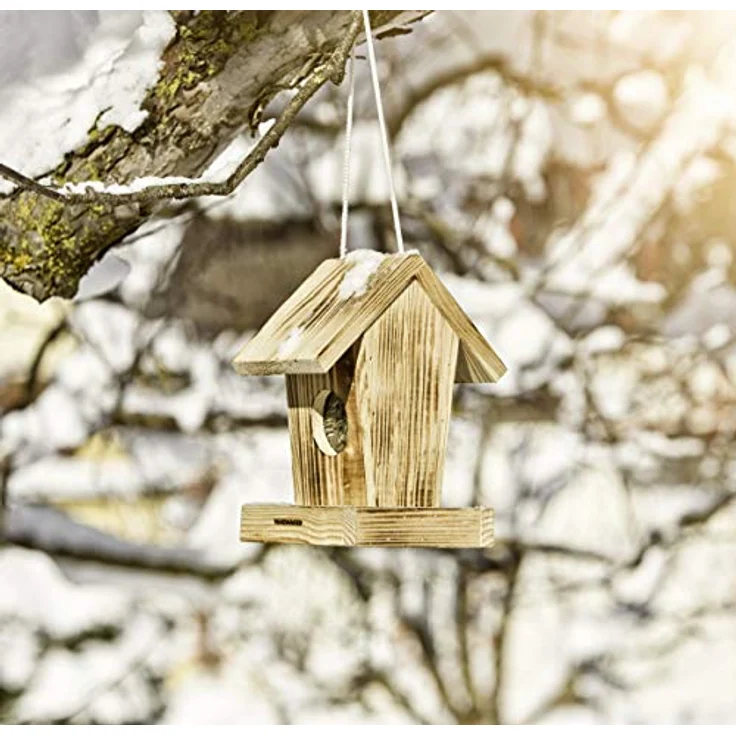 Windhager Vogelfutter-Silo Cottage, Vogelfutterhaus, Futtersilo, Futterstation, Vogelhaus, 18,5 x 14,5 x 23,5 cm, 06912 – Bild 4