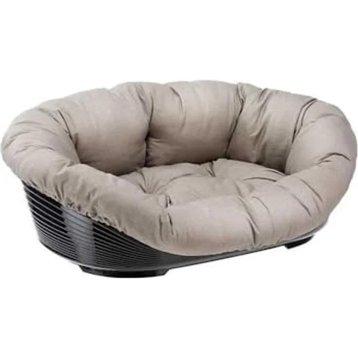 Ferplast Hundebett Sofa' 6, Kunststoffkorb mit waschbarem gepolstertem Kissen, 73 x 55 x h 27 cm, für Hunde und Katzen – Bild 1