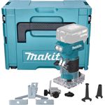 Makita Oberfräse DRT 52 ZJ 18 V 6 mm Brushless + Makpac - Oberfräse ohne Akku, ohne Ladegerät