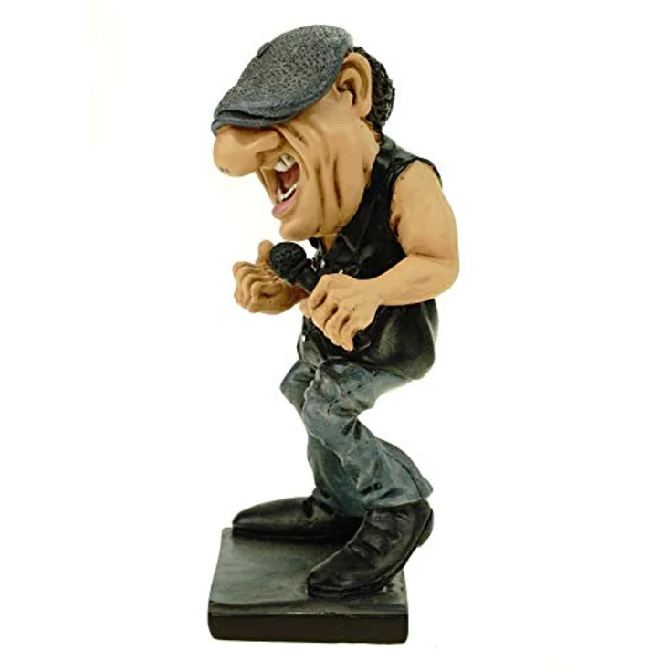 Funny Live Rockstar Brian by Warren Stratford lustige Figur Skulptur Karikatur – Bild 3