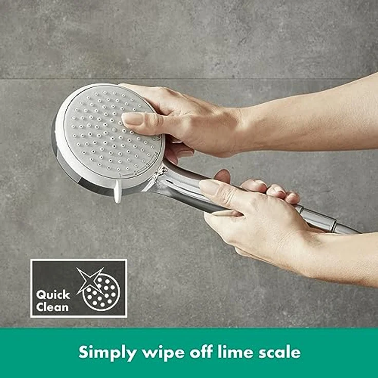 hansgrohe Handbrause Croma 100 Vario 28535000, 10cm Brausekopf, verschiedene Strahlarten, für Durchlauferhitzer geeignet - Preisvergleich – Bild 6